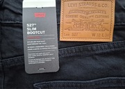 Spodnie Levi's 527 BootCut 32/34 czarne NOWE z metkami Levis W32 L34 Prom !