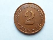2 PFENNIG 1958 F RFN * non magnetic * DETALE AU !!