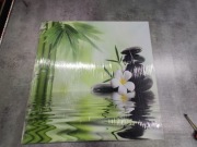 Obraz na płótnie Bambus kamienie zen spa 100x100 cm