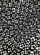 Wiskoza czarna panterka pantera włoska sukienkowa bluzkowa włoska 