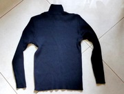 Sweter sweterek półgolf czarny swetr 40