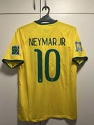 Koszulka piłkarska Neymar Jr 10 Brazylia 2014 World Cup Brasil M