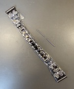 Nowa bransoleta nierdzewna 20mm kwiaty Galaxy Watch i inne