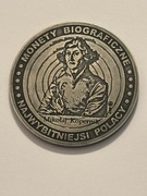 Kopernik. Fi 50 mm. Mosiądz srebrzony ox. Gyges