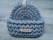 4x Podkładki pod kubek 12 cm w koszyczku Handmade