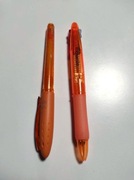 Długopisy kolorowe pomarańczowy niebieski czerwony