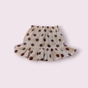 Dziewczęca spódniczka w grochy.