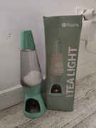 Lampa lawa fisura kolor miętowy swieczka