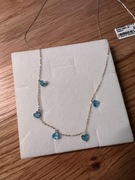 Apart Złoty naszyjnik z cyrkoniami - serca