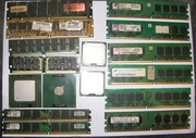 Stare pamięci RAM  SIMM  DDR DDR2   i Procesory Intel 