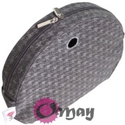 Szary organizer do Obag MOON LIGHT ML pepitka błysk 2 kieszenie wkład OMAY