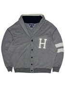 Kardigan bluza rozpinana na guziki Tommy Hilfiger retro vintage logo
