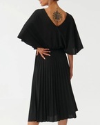 Nowa sukienka z tatuum, czarna z metalizującego materiału