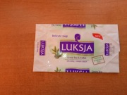 Stare puste opakowanie okładka Luksja herbata 2007 mydło w kostce