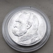 Moneta 10 złotych 1935 r J. Piłsudski srebro 