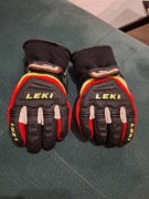 Rękawice narciarskie Leki Yunior Race Tiger roz 5 jak nowe