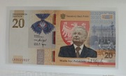 Lech Kaczyński 20 zł Banknot Kolekcjonerski !!! 3 sztuki