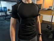 Koszulka sportowa kompresyjna - czarna(M)