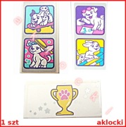 LEGO PŁYTKA 2x4 87079pb0574 87079pb0929 Pies 87079pb0930 Puchar z 41300