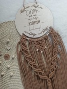 Dekoracja makrama na ścianę upominek 