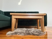 Stolik kawowy dębowy lity dąb