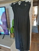 Czarna długa sukienka z rozcięciem Sinequanone 34 