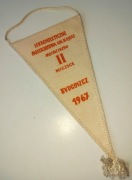 Proporczyk 100 lat Sportu Polskiego Lekka Atletyka Bydgoszcz 1967 IIm