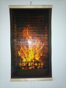 Grzejnik obraz na podczerwień panel grzewczy 430 W z regulatorem kominek