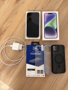 Apple IPhone 14 Plus 128 GB Purple stan idealny ładowarka etui 
