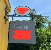 Szyld kuty wiszący - reklama zewnętrzna 