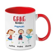 Kubek z imionami dla Babci Gang Babci na prezent