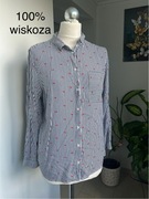 Koszula Matalan 100% wiskoza - paski + serduszka - rozmiar 16 (XXL)