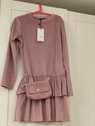 Śliczna sukienka z torebka r. 140