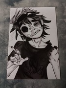 plakat zespołu muzycznego gorillaz