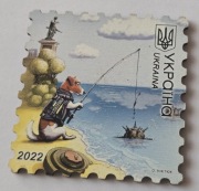 Magnes na lodówkę drewniany Ukraina 2022(2K).