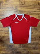 Biało czerwona koszulka Tshirt Joma rozmiar XL