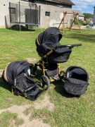 Wózek dziecięcy 3w1 KAREX QUERO alu GOLD + fotelik + akcesoria