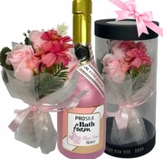 ZESTAW DO KĄPIELI DLA NIEJ PŁYN PERŁOWY RÓŻANY NA PREZENT WIECZNA RÓŻA