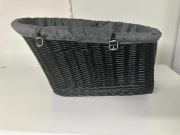 Koszyk z wikliny na bagażnik tylni dla psa do 15 kg
