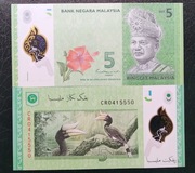 Malezja 5 ringgit 2020  UNC