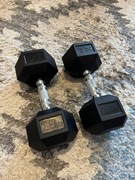 HANTLA HEX - 2 HANTLE ŻELIWNE STALOWE OGUMOWANE 15 kg