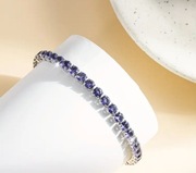 Bransoletka Tenisowa VIOLET cyrkonie