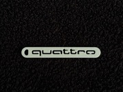 Brelok Audi Quattro - Druk 3D - Biały