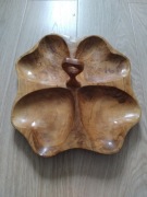 Duża taca (kabaret) z drewna oliwnego na drobiazgi, orzeszki, słodycze etc.