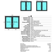 Okno pcv 1 szt  od reki 160x140