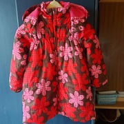 Piękny płaszczyk ocieplany marki Pretty Sille roz 110, 4-5 lat