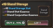 Bizarre Lineage +10 Stand Storage