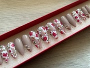 Ręcznie malowane sztuczne paznokcie,press on nails