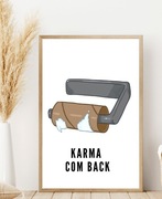 Plakat Karma com back
