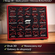 Kalendarz F1  2026r., model 3D  Daty Tory Podstawka